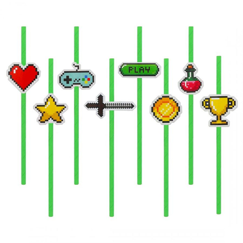 Játék Game On papír szívószál 8 db-os, J-MLG179316