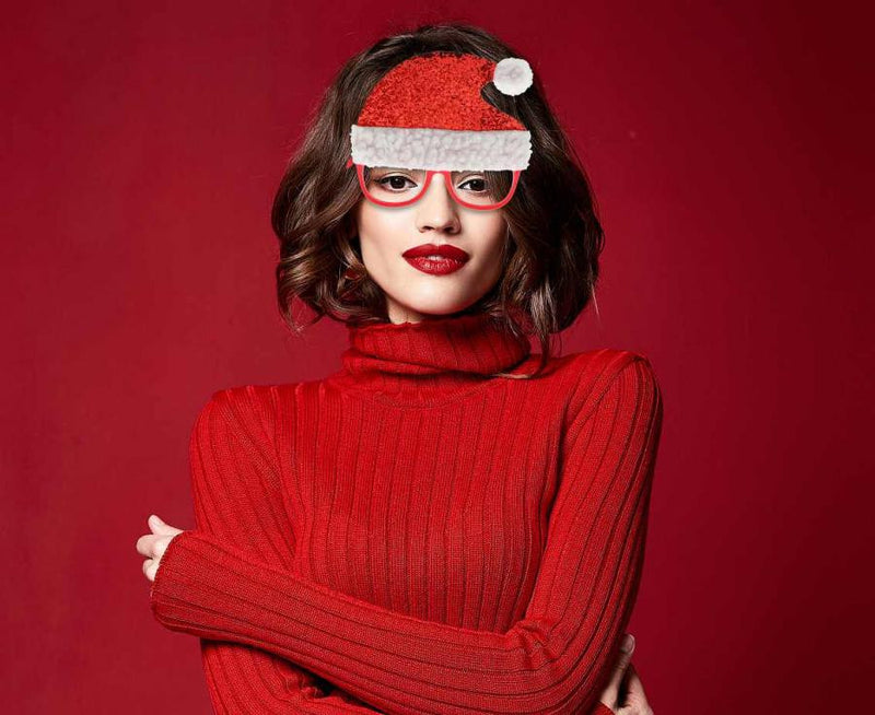 Karácsonyi Santa Hat szemüveg, J-MLG185249