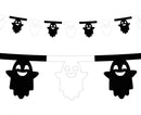 Halloween Szellem Black papír girland 360 cm, J-MLG187243
