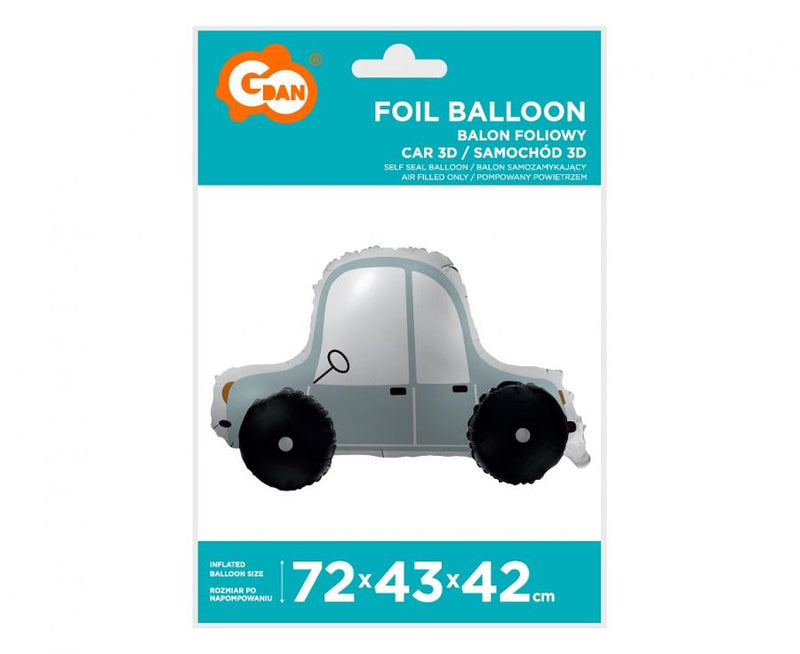 Car 3D, Autó fólia lufi 72 cm, J-MLG190489