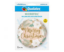 Merry Christmas, Karácsonyi fólia lufi 46 cm, J-MLG279062