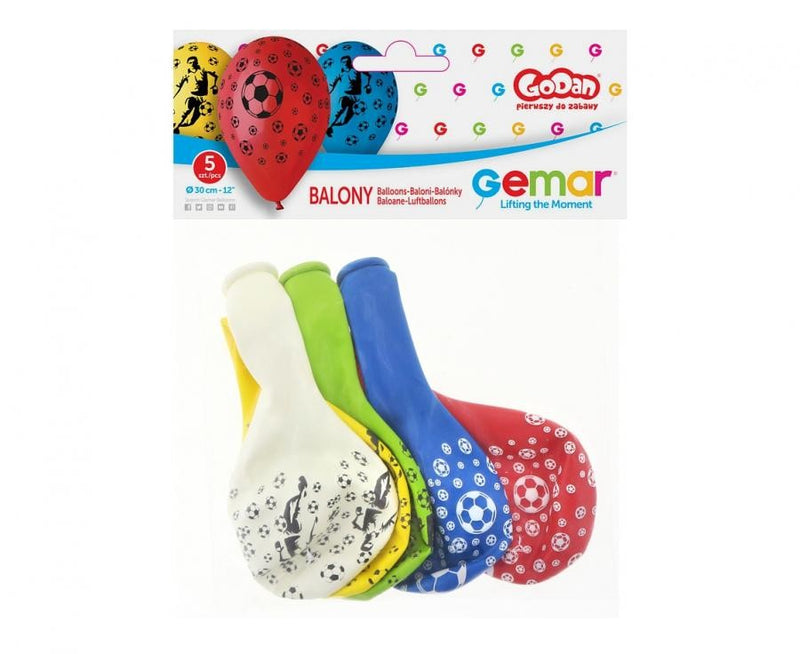 Focis Soccer léggömb, lufi 5 db-os 12 inch (30 cm), J-MLG303940