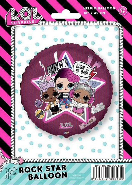 LOL Surprise Born to be Bad fólia lufi 45 cm, J-MLG306439