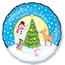 Karácsonyi Holiday fólia lufi 48 cm, J-MLG312546