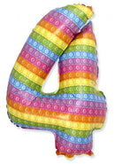 Pop It 4-es szám fólia lufi 69 cm (WP), J-MLG312928