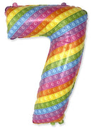 Pop It 7-es szám fólia lufi 69 cm (WP), J-MLG312959