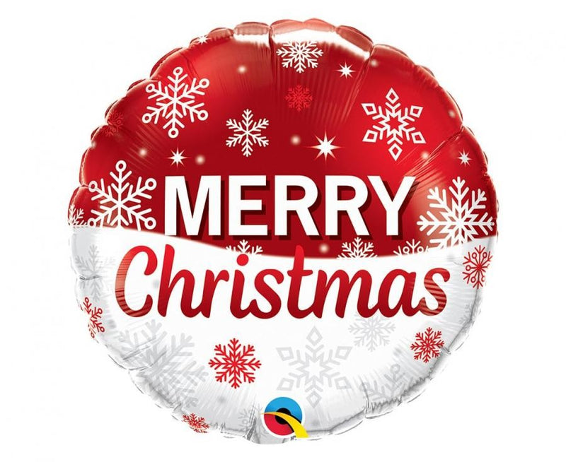 Karácsonyi Snowflakes fólia lufi 46 cm, J-MLG313201