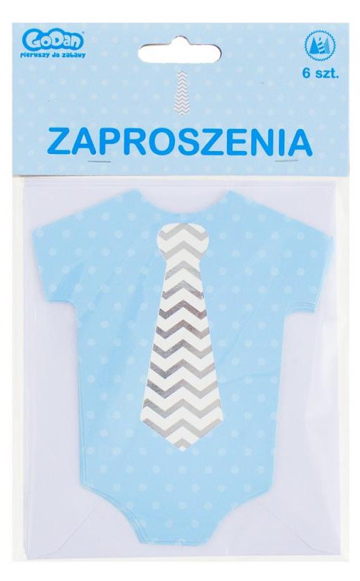 Kék Little Boy meghívó 6 db-os, J-MLG632177