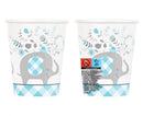 Kék Elefánt Floral papír pohár 8 db-os 266 ml, J-MLG822140