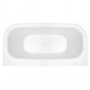 MONA egyenes fürdőkád - fényes fehér