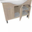 Nerva 105 cm-es bútorhoz alsószekrény, mosdóval, Sonoma tölgy