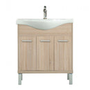 Nerva 75 cm-es bútorhoz alsószekrény, mosdóval, Sonoma tölgy