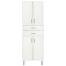 Nerva 60 magas szekrény 4 ajtóval 2 fiókkal fehér