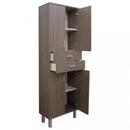 Nerva 60 magas szekrény 4 ajtóval, 2 fiókkal, rauna szil