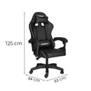 Raven gamer irodai forgószék fekete