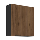 Felső szekrény, okapi dió/fekete, MENZO 80 G-90 2F