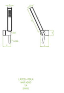 LAVEO POLA fali zuhanyszett egyfunkciós kézi zuhannyal, króm