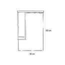 Nerva 65 komplett fürdőszobabútor, Rauna szil