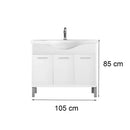 Nerva Prime 105 komplett fürdőszobabútor fehér