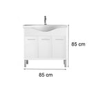Nerva Prime 85 komplett fürdőszobabútor fehér