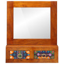 vidaXL Fali Szekrény 40x20x50 cm Tömör Akác