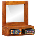 vidaXL Fali Szekrény 40x20x50 cm Tömör Akác