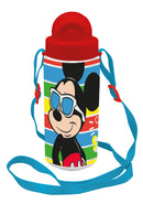 Disney Mickey Sun műanyag kulacs akasztóval 500 ml, J-NVT840357A