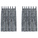 vidaXL bársonyfuggöny 2 db Gombfüllel Ezüstszürke 175x140 cm