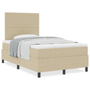 vidaXL Box Spring Ágy Matraceval Világos Zöld Szürke Kis Kétszemélyes Kordbársony Szövet