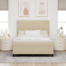 vidaXL Box Spring Ágy Matraccal Világos Zöld Szürke 140x200 cm Kordbársony