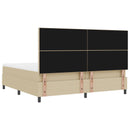 vidaXL Box Spring Ágy Matraccal Világos Zöld Szürke 200x200 cm Kordbársony