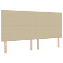 vidaXL Box Spring Ágy Matraccal Világos Zöld Szürke 200x200 cm Kordbársony