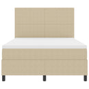 vidaXL Box Spring Ágy Matraccal Világos Zöld Szürke 140x200 cm Kordbársony
