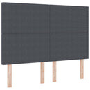 vidaXL Box Spring ágy matraccal sötétszürke 140x200 cm kordbársony szövet