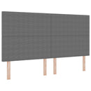 vidaXL Box Spring Ágy Matrac Szürke Super King Kordbársony Szövet