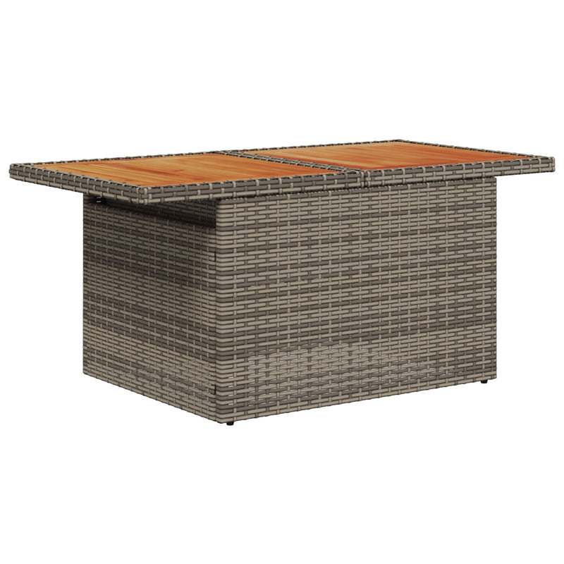 vidaXL Kerti Kanapé Szett 7 darabos Szürke Rattan Kerti Kanapé