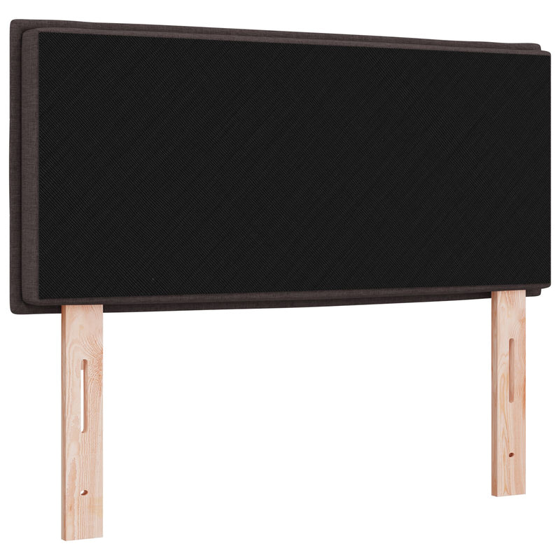 vidaXL LED fejtámla vonal dizájn sötétbarna 80 cm szövet