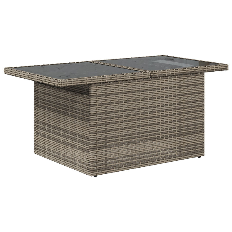 vidaXL Kertibútor Szett 4 db-os készlet Szürke Rattan