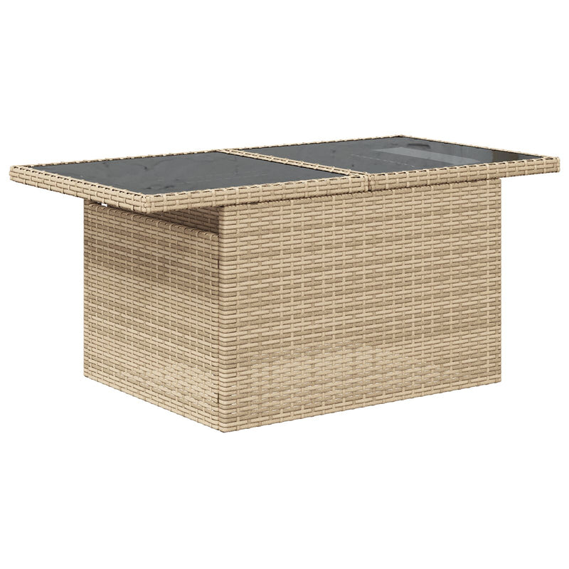 vidaXL Kerti Kanapé Készlet 9 darabos Világosszürke Rattan