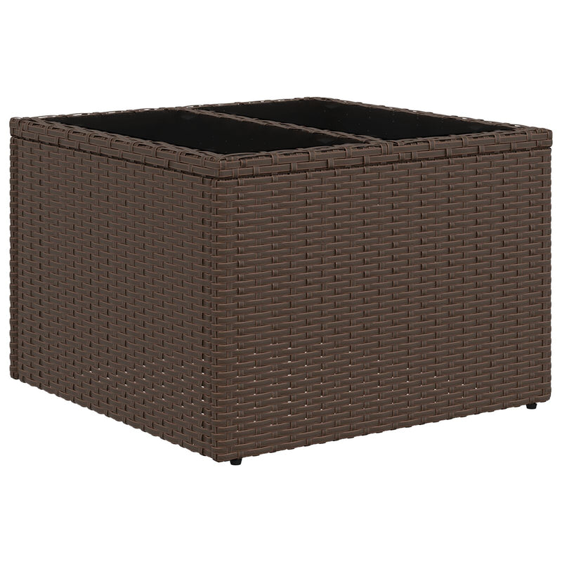 vidaXL Kert Sofa Szett  9 db-os Barna Rattan Kert Sofa Tárolóval