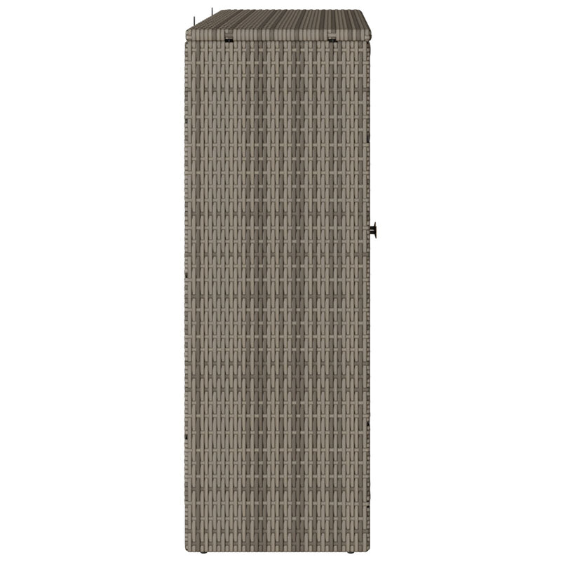 vidaXL Tárolószekrény Szürke 100x36x102 cm Rattan