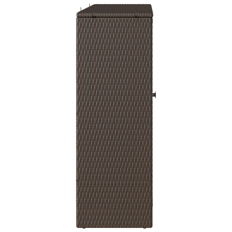 vidaXL Tárolószekrény Barna 100x36x102 cm Rattan
