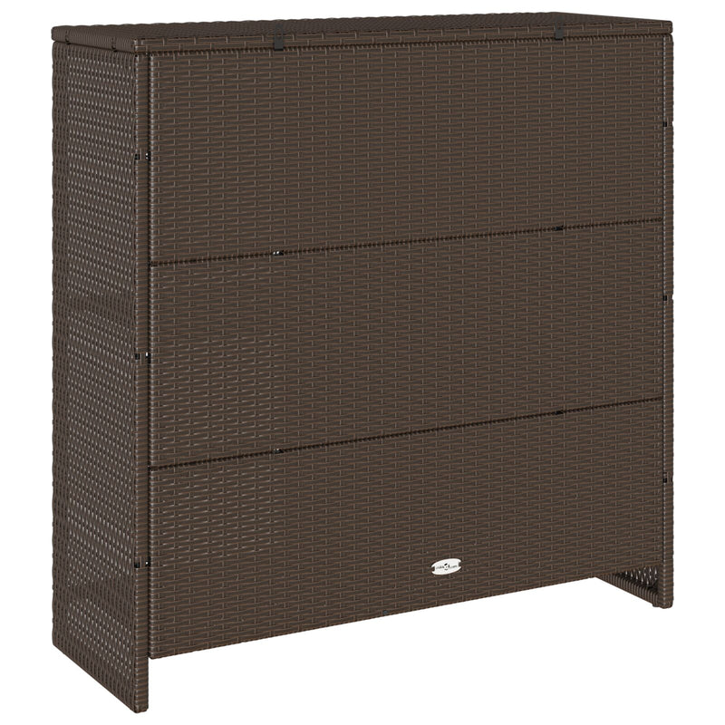 vidaXL Tárolószekrény Barna 100x36x102 cm Rattan