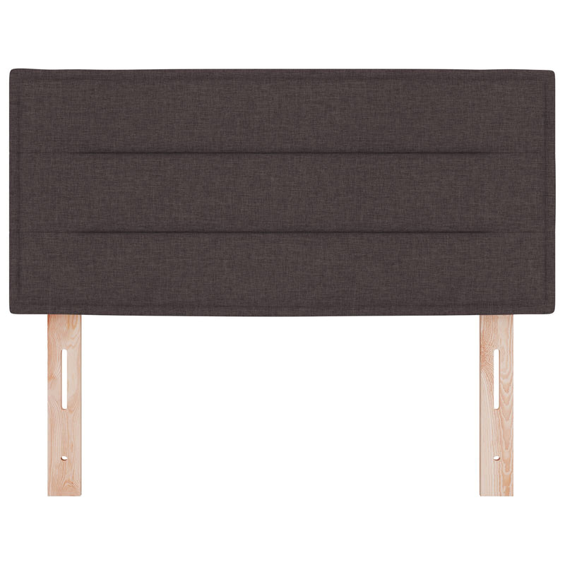 vidaXL LED fejtámla vonal dizájn sötétbarna 80 cm szövet