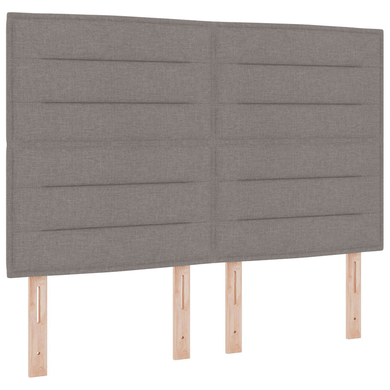 vidaXL Fejtámla vonalak dizájnnal Topszínű 140 cm Szövet
