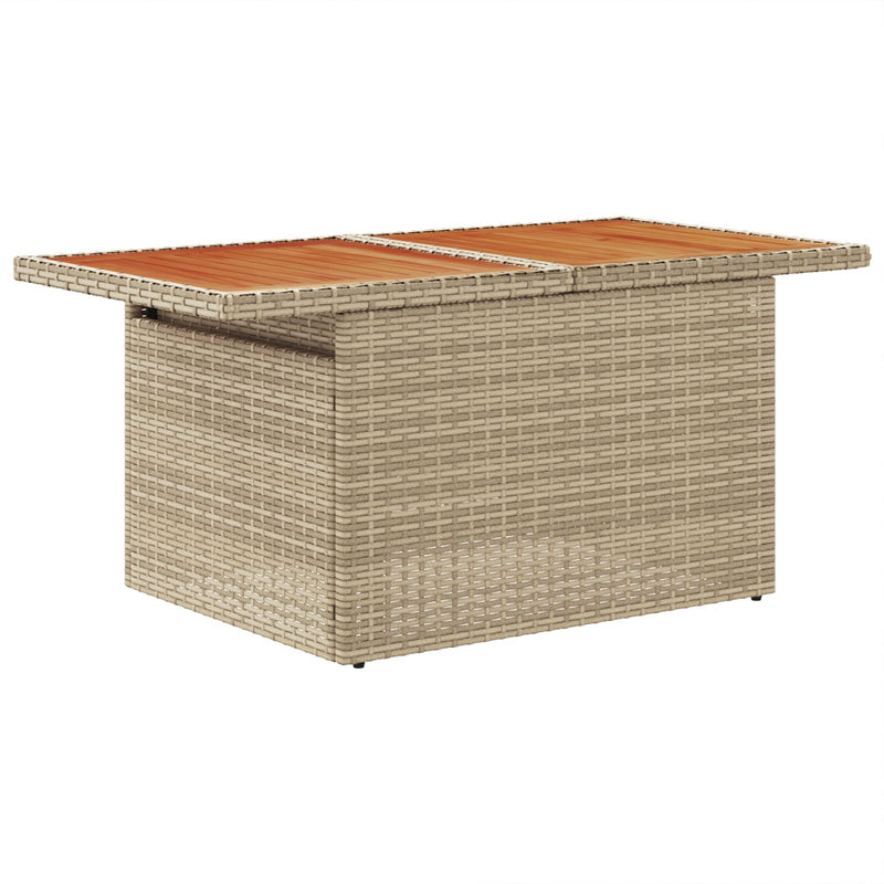 vidaXL Kertiszófa szett 11 darabos Szürke Rattan Kültéri étkező szett