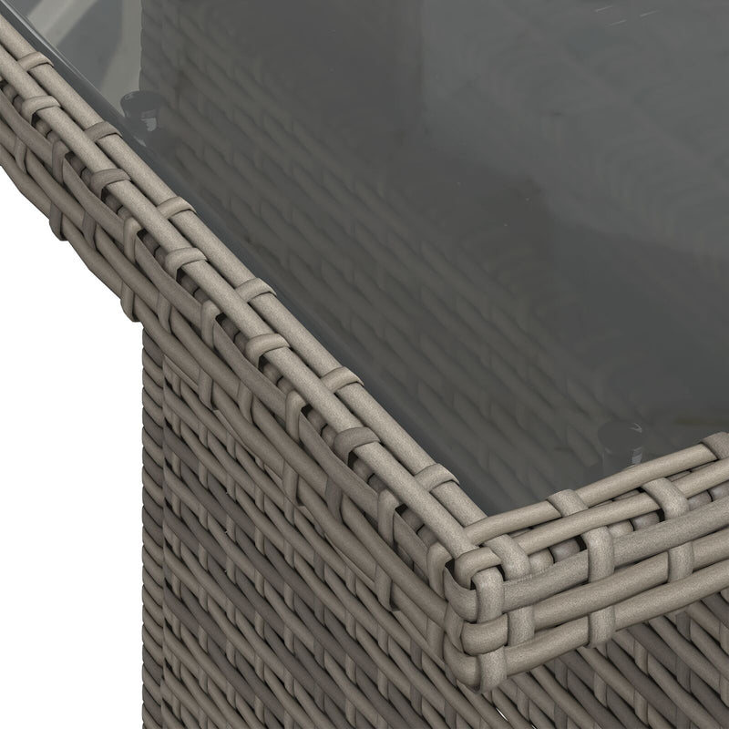 vidaXL 8 Darab Kert Sofa Szett Párnákkal Szürke Pólyás Rattan