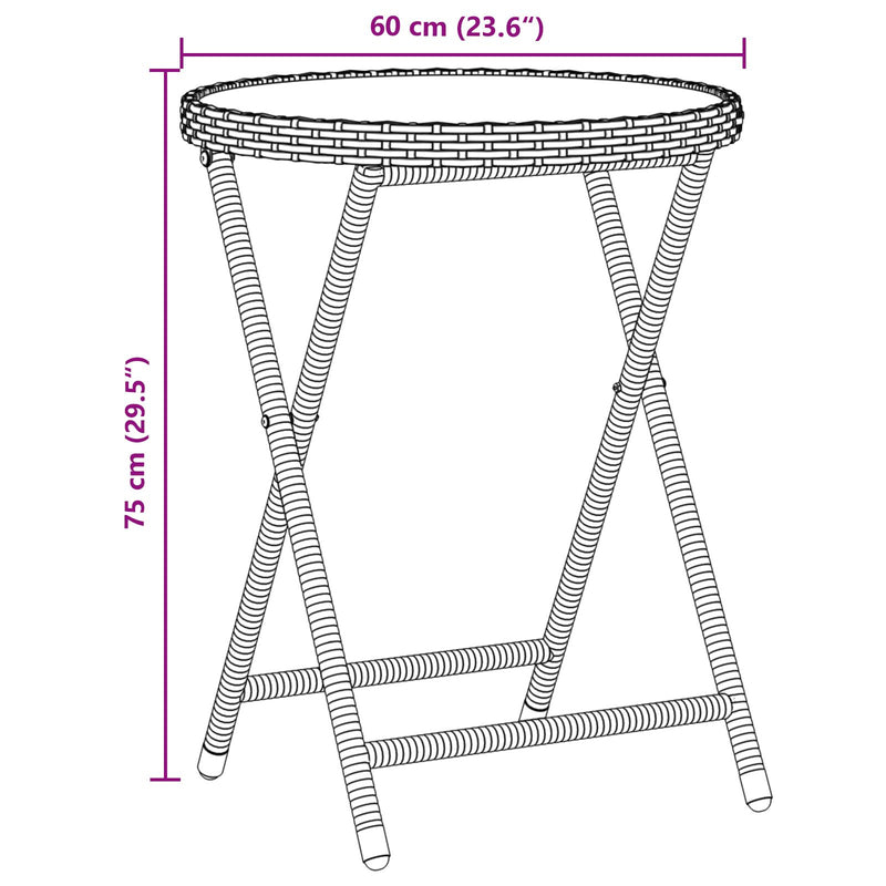 vidaXL 3 darabos Kerti Bistro Szett párnákkal Bézs Poly Rattan