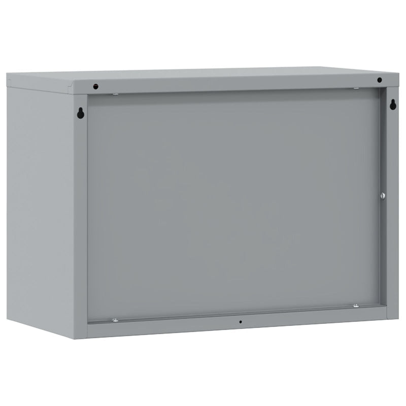 vidaXL Fali Szerszámszekrény Gázemelő Pokróccal Fekete 50x25x35 cm
