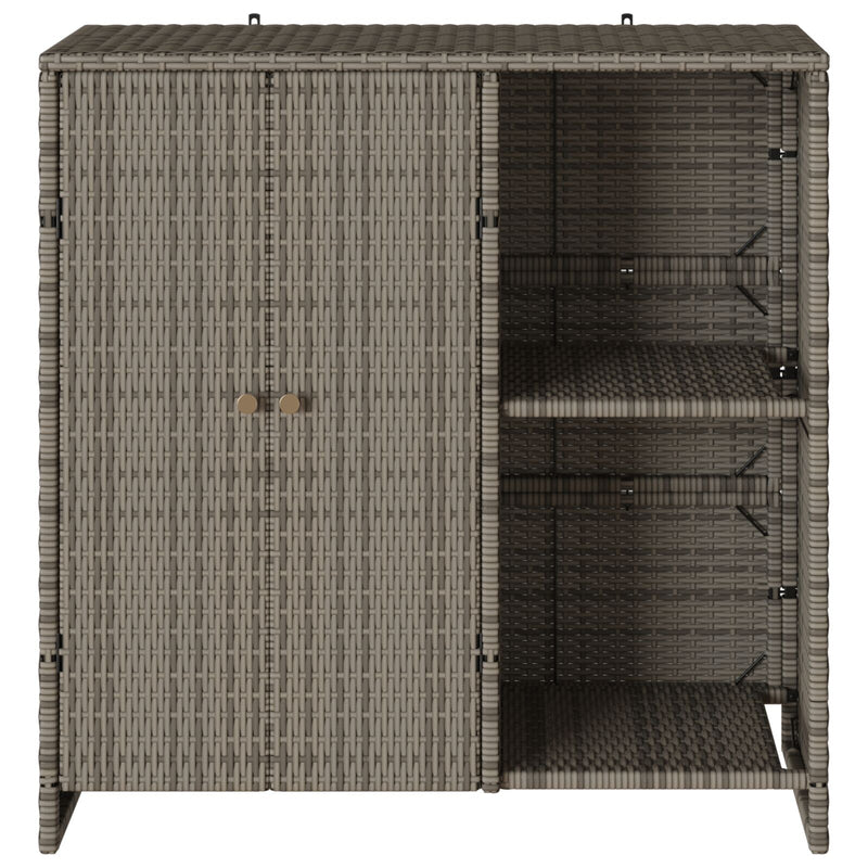 vidaXL Tárolószekrény Szürke 100x36x102 cm Rattan